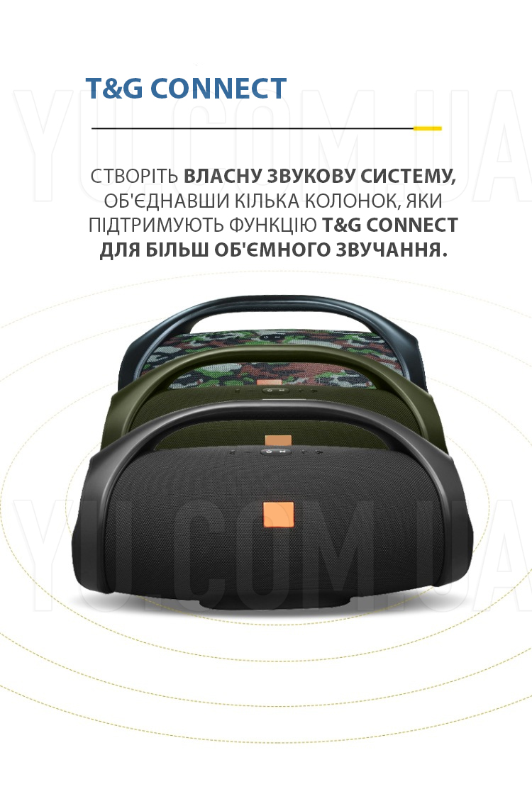Бездротова портативна bluetooth стерео колонка T&G Boombox 20 вологостійка MP3 FM USB Бездротова портативна bluetooth стерео колонка T&G Boombox 20 вологостійка MP3 FM USB